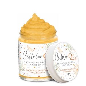 CellularQ10 Anti-Aging Night Cream (Vegan - 2.0oz Glass Jar) brand new s…
